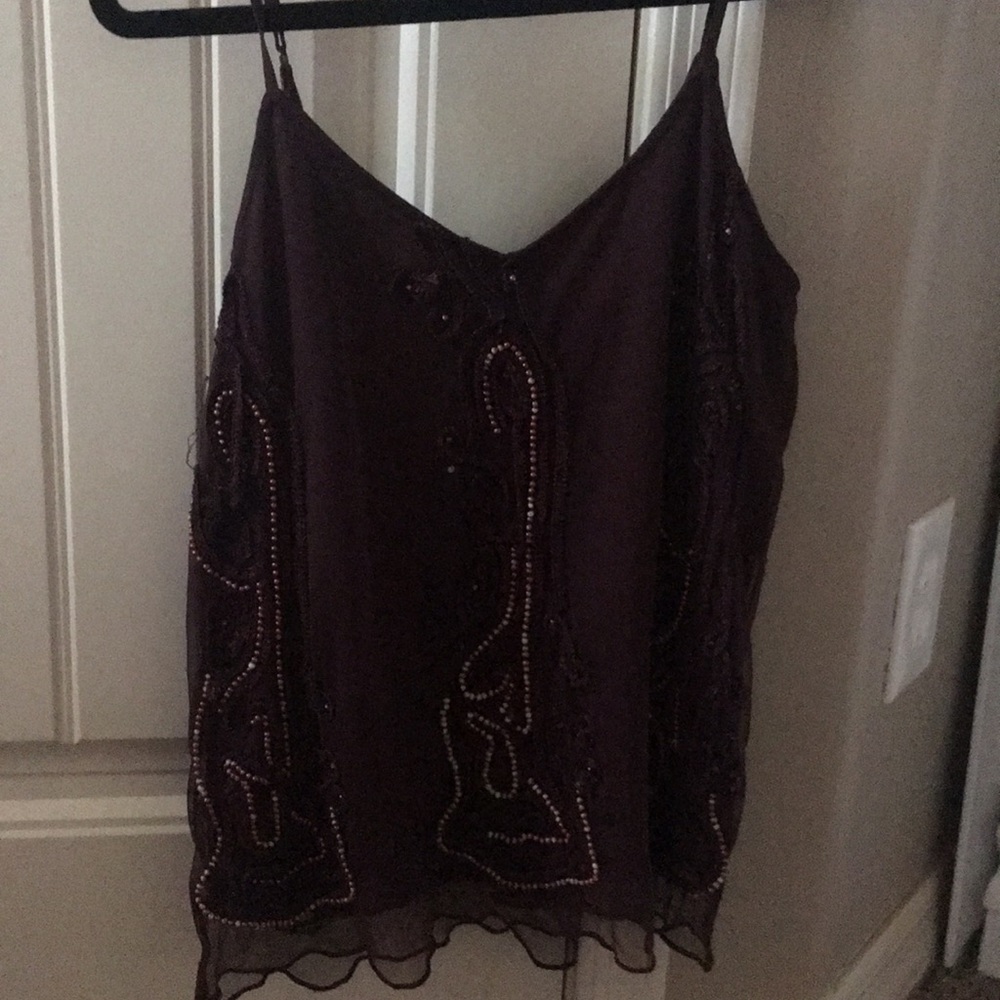 Beaded tank top